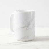 Weißer Marmor Kaffeetasse (Vorderseite Links)