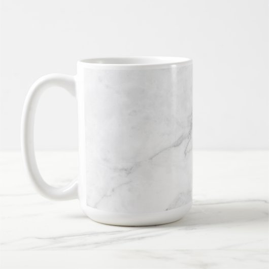 Weißer Marmor Kaffeetasse (Links)