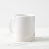 Weißer Marmor Kaffeetasse (Vorderseite Links)