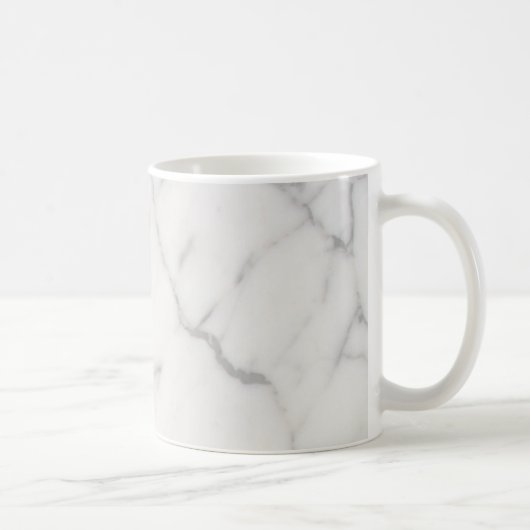 Weißer Marmor Kaffeetasse (Rechts)