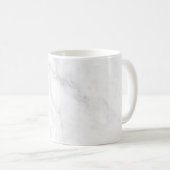 Weißer Marmor Kaffeetasse (VorderseiteRechts)