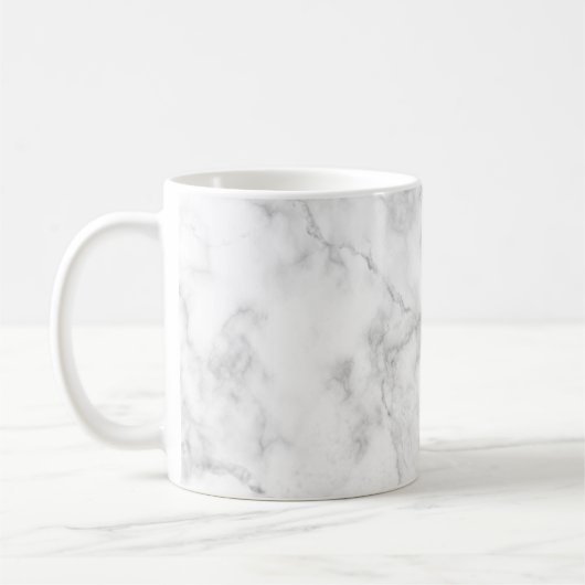 Weißer Marmor Kaffeetasse (Links)