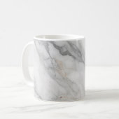 Weißer Marmor Kaffeetasse (Vorderseite Links)