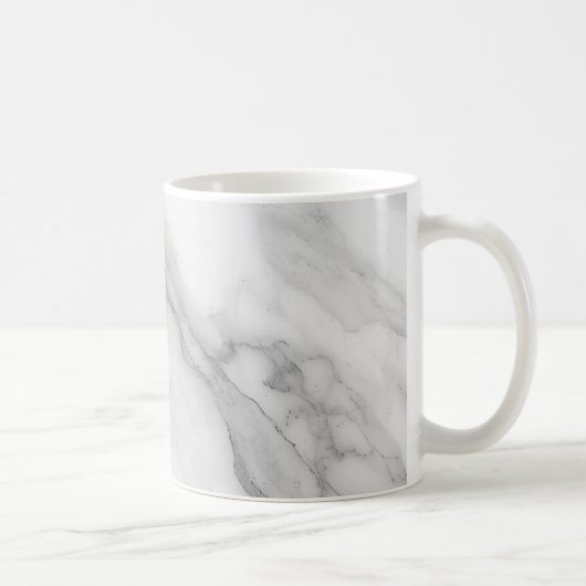 Weißer Marmor Kaffeetasse (Rechts)
