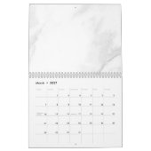 Weißer Marmor Kalender (Mär 2027)