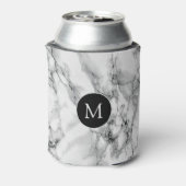Weißer Marmor kann mit individuellem Buchstaben ge Dosenkühler (Kanne Rückseite)