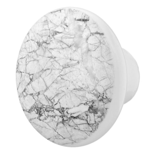 WEISSER MARMOR KERAMIKKNAUF (Rechts)