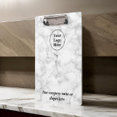 Weißer Marmor Klemmbrett