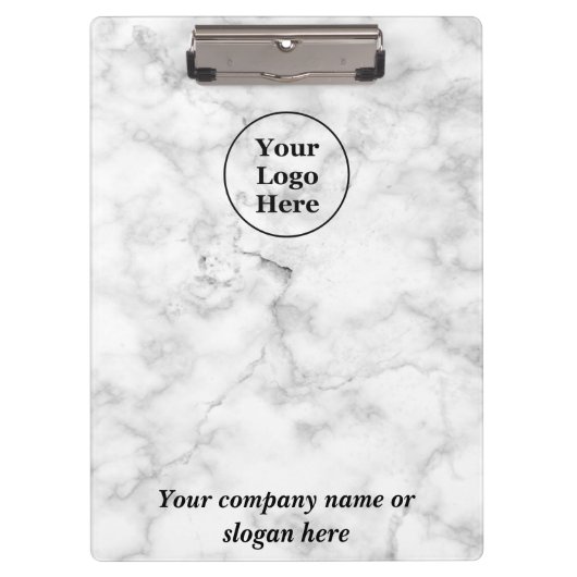 Weißer Marmor Klemmbrett (Vorderseite)