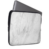 Weißer Marmor Laptopschutzhülle (Vorne Rechts)
