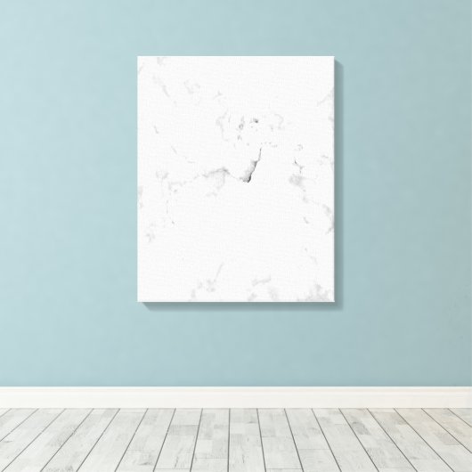 Weißer Marmor Leinwanddruck (Insitu (Holzboden))