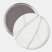 Weißer Marmor Magnet (Vorderseite/Rückseite)