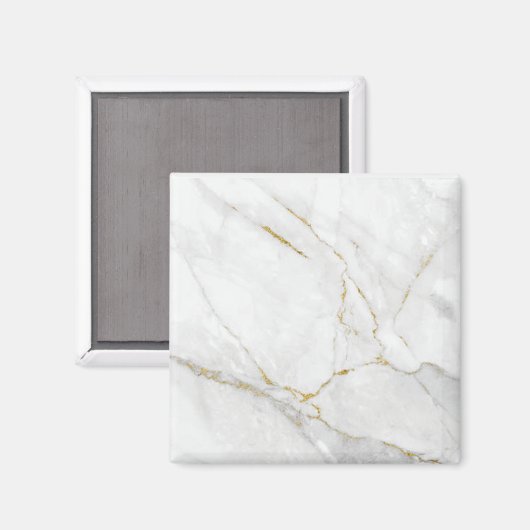 Weißer Marmor Magnet (Vorderseite/Rückseite)