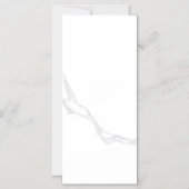 Weißer Marmor Magneteinladung (Vorderseite)
