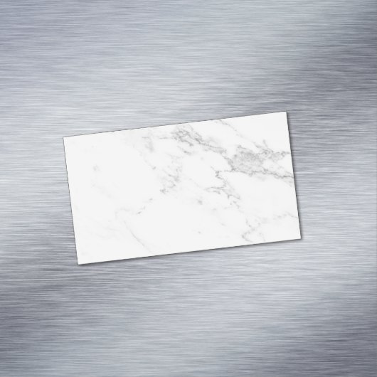 Weißer Marmor Magnetische Visitenkarte (Beispiel)