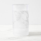 Weißer Marmor Mattglas Bierglas (Mittel)