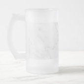 Weißer Marmor Mattglas Bierglas (Links)