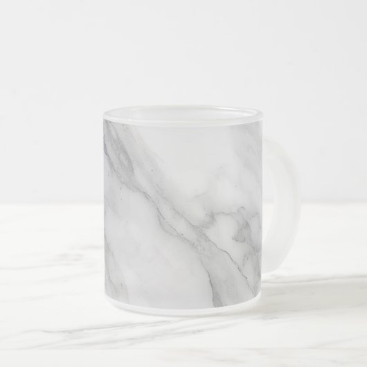 Weißer Marmor Mattglastasse (VorderseiteRechts)