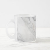 Weißer Marmor Mattglastasse (Links)