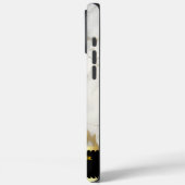 Weißer Marmor mit feinen goldenen Adern Case-Mate iPhone Hülle (Rückseite / Links)