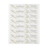 Weißer Marmor mit goldenem Glitzer-Muster (Bogen)