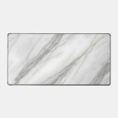 Weißer Marmor mit goldenen Adern Schreibtischunterlage (Vorderseite)