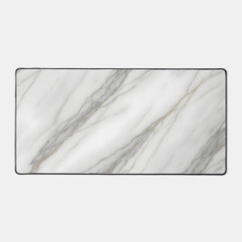 Weißer Marmor mit goldenen Adern Schreibtischunterlage