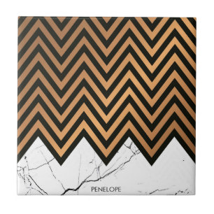 Weißer Marmor mit goldenen Kronen Fliese