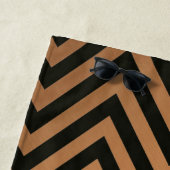 Weißer Marmor mit goldenen Kronen Strandtuch (Beispiel)