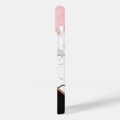 Weißer Marmor mit goldenen Linien Case-Mate iPhone Hülle (Rückseite / Links)