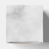 Weißer Marmor mit Personalisiertem Monogramm und N Geschenkschachtel (Oben)