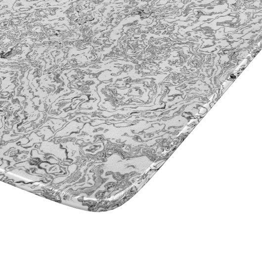 Weißer Marmor Moderner Naturstein Schneidebrett (Ecke)