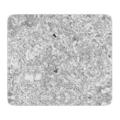 Weißer Marmor Moderner Naturstein Schneidebrett (Vorderseite)