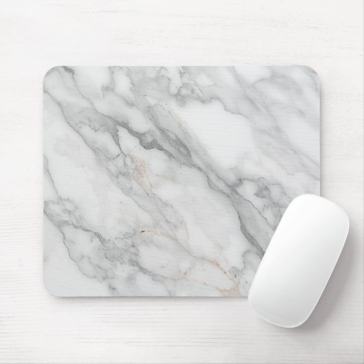 Weißer Marmor Mousepad (Mit Mouse)