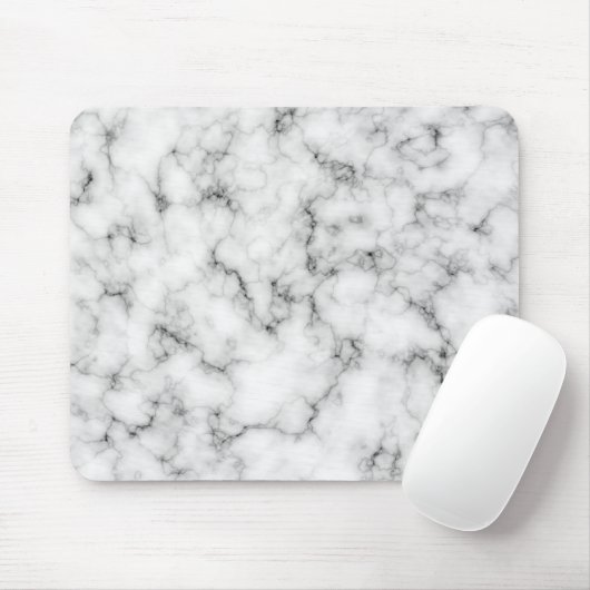 Weißer Marmor Mousepad (Mit Mouse)