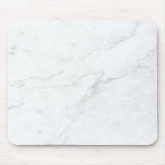 Weißer Marmor Mousepad (Vorne)