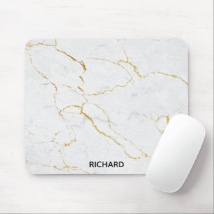 Weißer Marmor Mousepad