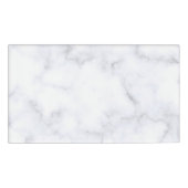 Weißer Marmor Namenschild (Vorderseite)