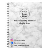 Weißer Marmor Notizblock (Vorderseite)