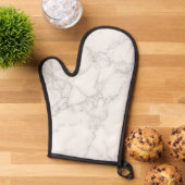 Weißer Marmor Ofenhandschuh (Oben unten)