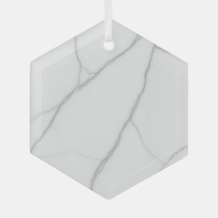 Weißer Marmor Ornament Aus Glas