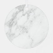 Weißer Marmor Ornament Aus Metall (Rückseite)