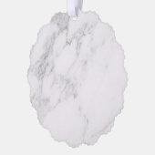 Weißer Marmor Ornament Karte (Links)
