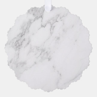Weißer Marmor Ornament Karte