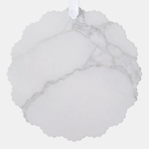 Weißer Marmor Ornament Karte