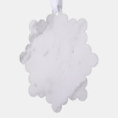 Weißer Marmor Ornament Karte (Linke Ecke)
