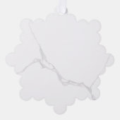 Weißer Marmor Ornament Karte (Vorderseite)