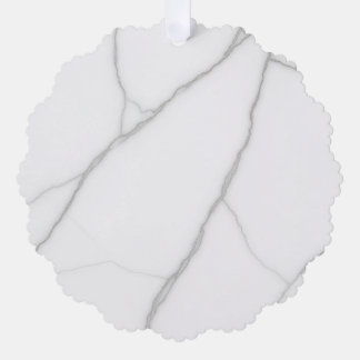 Weißer Marmor Ornament Karte