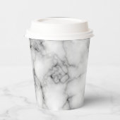Weißer Marmor Pappbecher (Links)