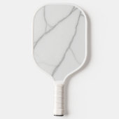 Weißer Marmor Pickleball Schläger (Rückseite)